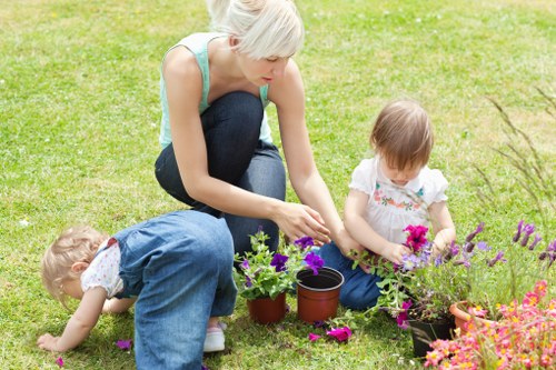 Training session for gardeners on safety and equipment handling